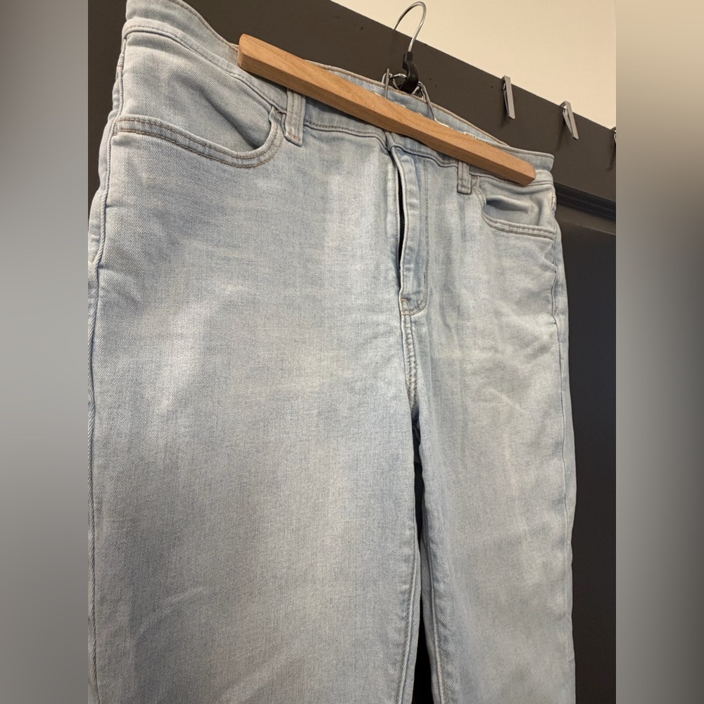 American Eagle Light Wash Skinny Jeans AE Next Level High-waisted 10 Short - Picture 6 of 10